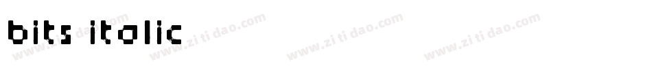 Bits Italic字体转换